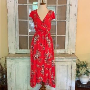 Red Floral Dress